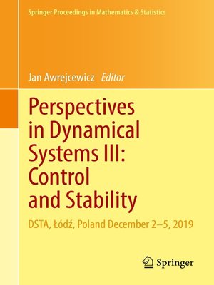 cover image of Perspectives in Dynamical Systems III